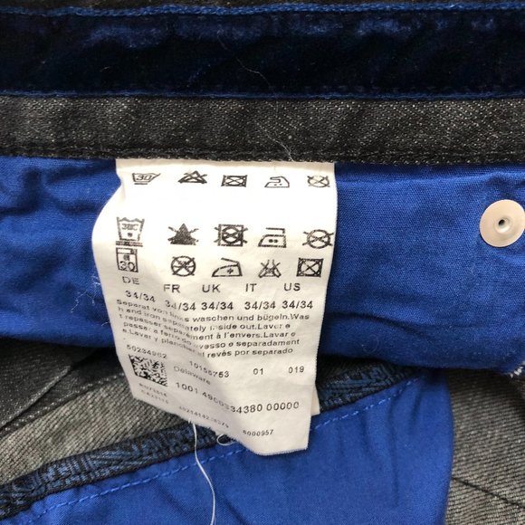 Hugo Boss Men's Slim Fit Charcoal Black Jeans - Size 34/34 - Picture 6 of 10